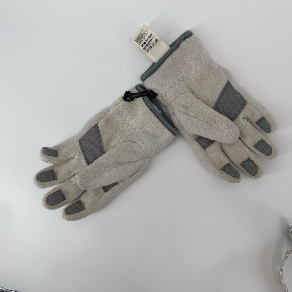 The North Face Girls Fleece Gloves Gray Winter VG Youth Cold Weather - Picture 3 of 3
